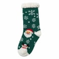 thumbnail image 4 of Lutiedan Christmas Fleece Socks for Men and Women, Fuzzy Non Slip Knit Slipper Socks, Winter Thick Warm Mid Calf Socks,Green, 4 of 7