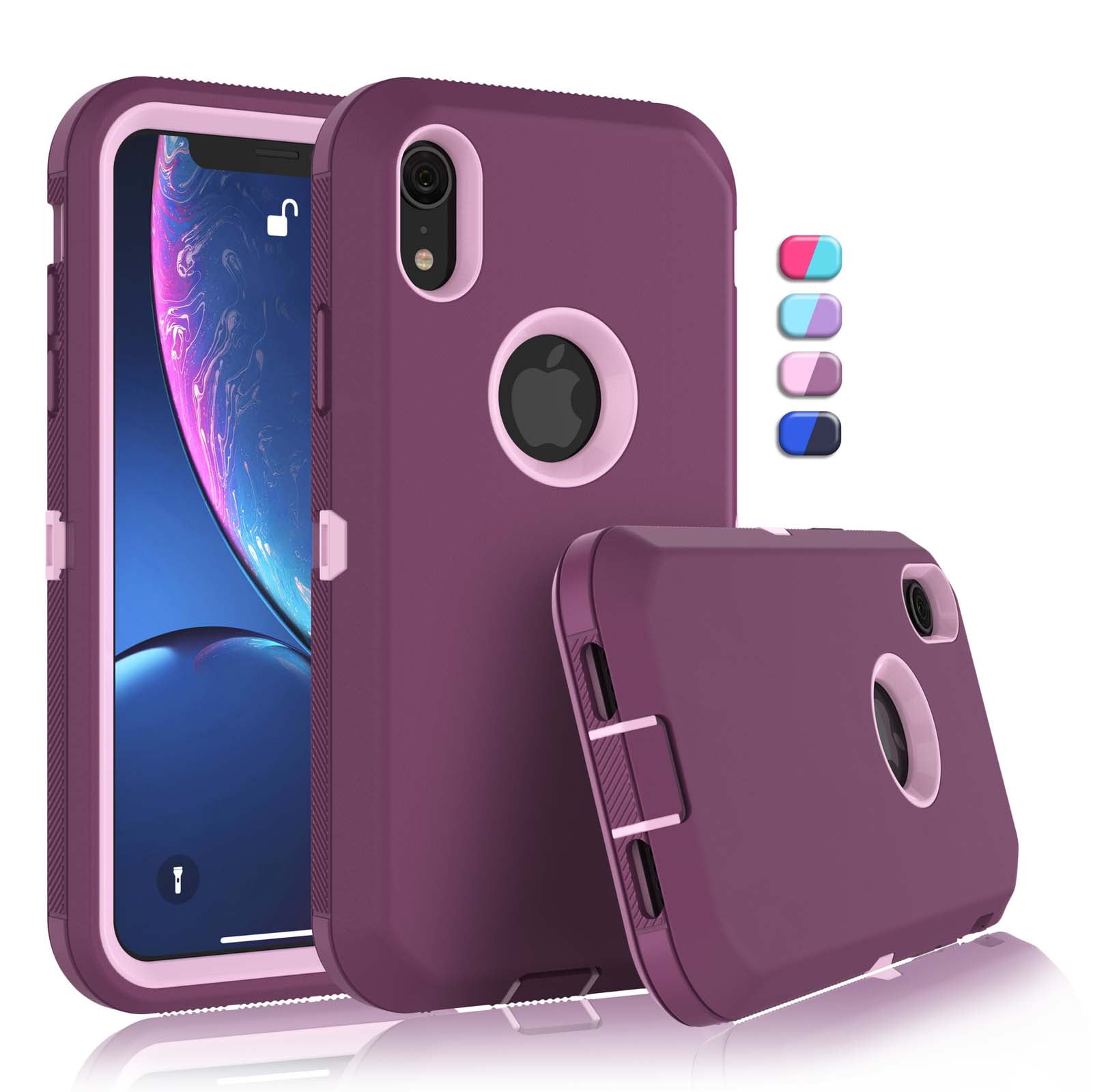 iPhone XR Cases, Sturdy Phone Case for iPhone XR 6.1", Tekcoo Full-Body