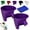 Purplea, variant on Flour Funnel for Kitchen Aid Mixer,Kitchen Aid Attachments for Mixers Accessories,Diameter Enables Guided Pouring Tilt-Head,Stand Mixer Attachment for Egg Liquid, Prevents Spills and Messes- 1 Purple