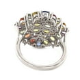 thumbnail image 4 of 925 Sterling Silver Multi Sapphire, White Natural Zircon Ring, 4 of 4