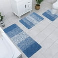 thumbnail image 5 of HHGBAD 4-Piece Bathroom Rug Set, Absorbent Microfiber Plush, Non-Slip Bath Mats, Machine Washable, Modern Bathroom Decor, 5 of 6