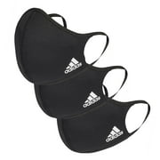 Adidas Unisex Face Covers Facemasks 3-Pack, Black, Size S, H13185