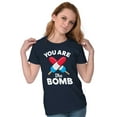 thumbnail image 4 of You Are Bomb Ice Pop Firecracker Womens Slim Fit Graphic Tee Brisco Brands X, 4 of 5