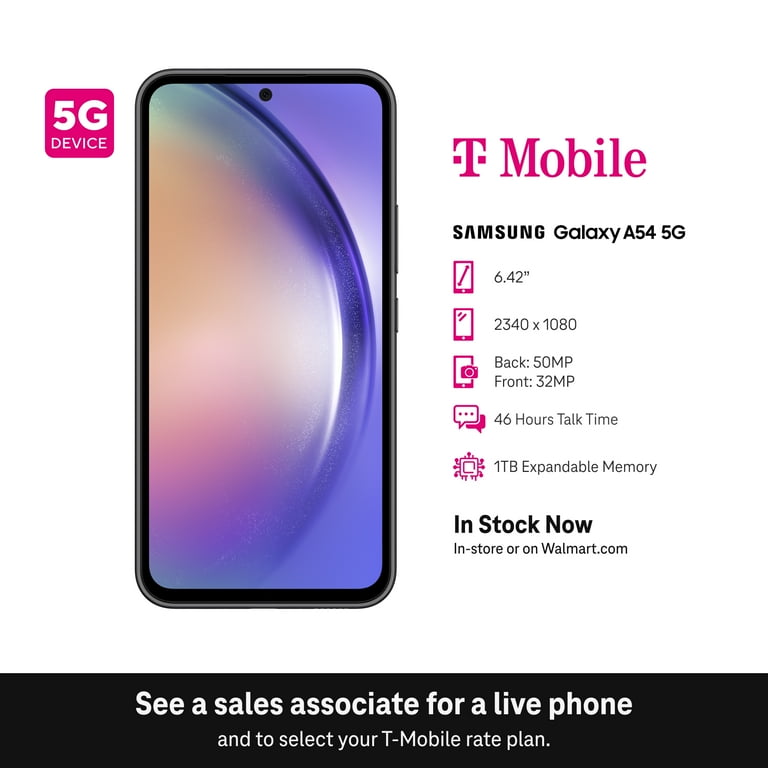 Samsung Galaxy A54 5G 128GB 6GB RAM Prepaid T-Mobile