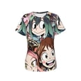 thumbnail image 5 of Characters My Hero Academia Women's T Shirts Round Neck Short-Sleeve Soft T-Shirt Summer Casual Tee Tops 3D Printing Tee Shirt, 5 of 6
