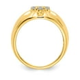 thumbnail image 2 of 14K Yellow Gold Ring Band Men's Diamond Round, Size 9, 2 of 3