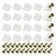 thumbnail image 2 of 200 Soportes para Cajones, Cuñas de Reparación de Hundimiento de Fondo de Cajón de Plástico con Tornillos para Muebles, 2 of 8