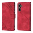thumbnail image 2 of Compatible with Samsung Galaxy A34 5G Classic Embossed PU Leather Case with Card Holder Shockproof Cover, 2 of 5