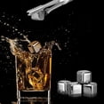 thumbnail image 4 of Stainless steel ice cubes Stainless steel metal, frozen ice, bar, cold beer, whiskey, red wine and ice wine, (8 pieces), 4 of 6