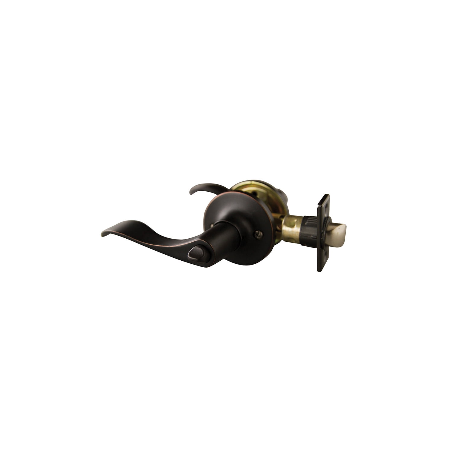 Design House 2-Pack Stratford 6-Way Universal Privacy Bed and Bath Door Lever, Oil Rubbed Bronze