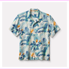 $138 Tommy Bahama Canopy Flora Camp Shirt, Matable Cream, M