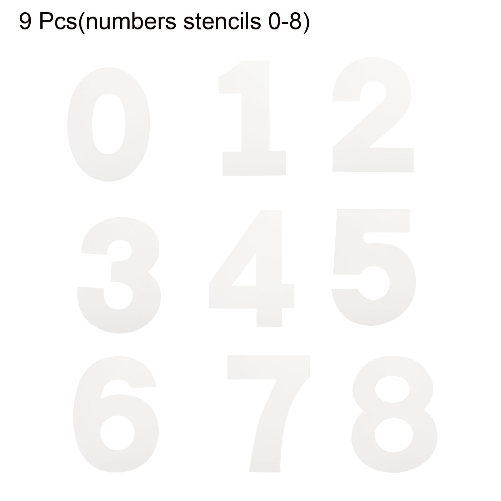 9 Inch Number Stencils
