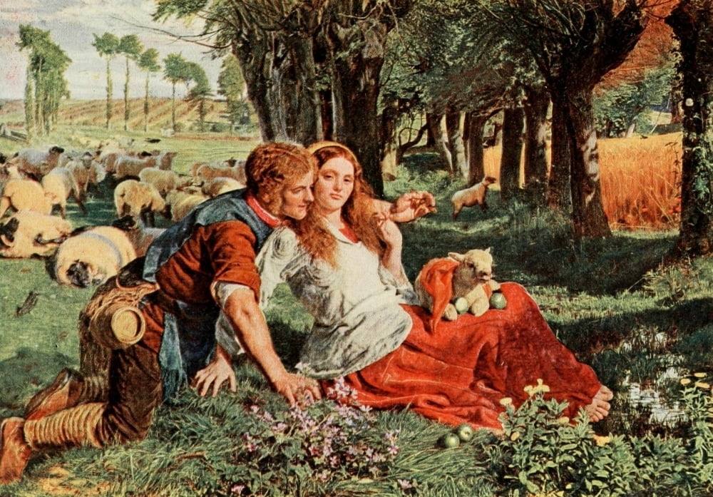 The Hireling Shepherd Holman Hunt 1908 Poster Print by William Holman ...