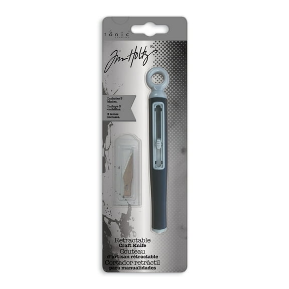 Tim Holtz Retractable Craft Knife With 3 Blades