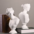 thumbnail image 4 of OFFIGAM White Resin David Figurine Ornament, Decorative Plaster Craft Sculpture for Home and Office, 4 of 8