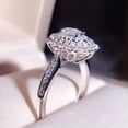 thumbnail image 4 of EOEMY Gorgeous Cubic Zircon 925 Silver Filled Rings Women Jewelry Wedding Gift Sz 6-10-6, 4 of 5
