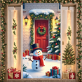 thumbnail image 4 of Festive Christmas Decor Holiday Banner Winter Scene for Christmas Party Indoor Events Festive Decorations, 4 of 9