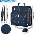 thumbnail image 2 of FORMRS Zipper Binder with Shoulder Strap 2-inch Ring 500 Sheet Capacity File Bag, Christmas Whimsy, 2 of 5