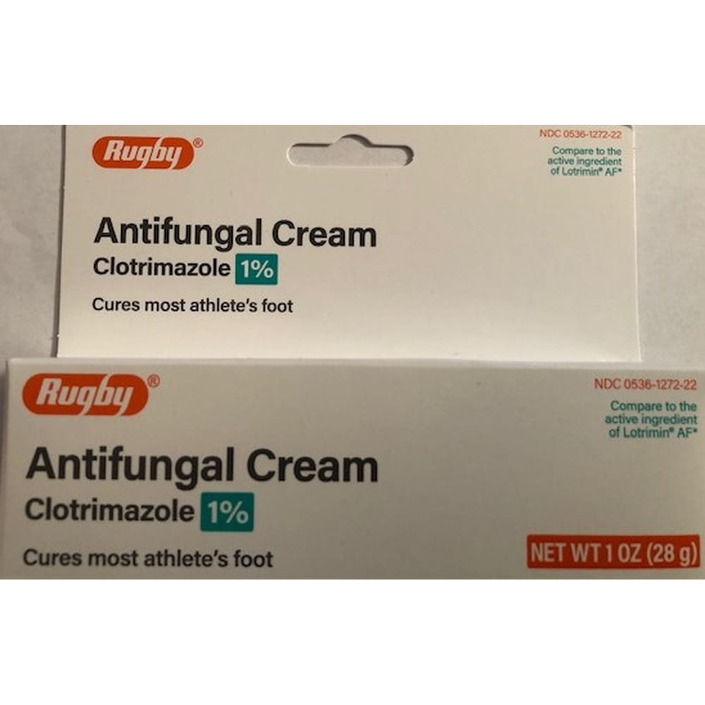 Rugby Clotrimazole Antifungal 1 Cream Clotrimazole1 28g. Walmart