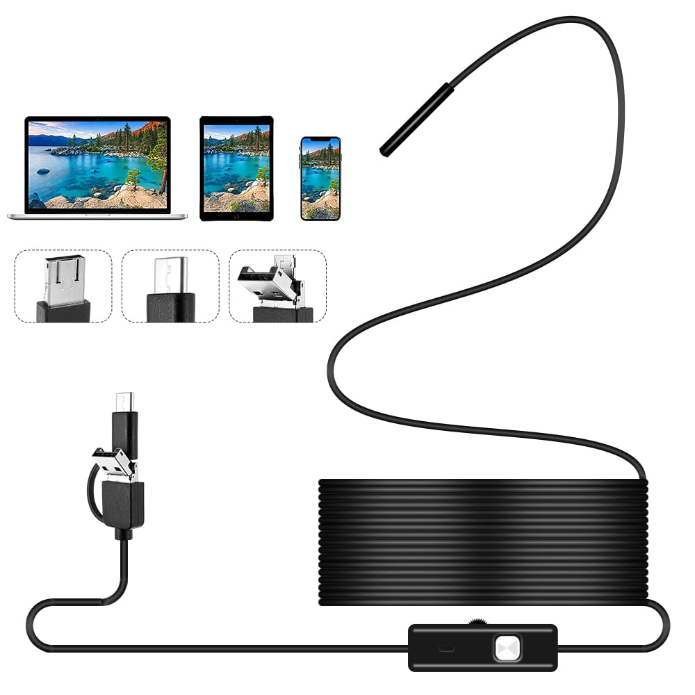 5M 5.5mm USB Endoscope Borescope Inspection Tube HD Camera For Android PC Tablte