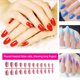 thumbnail image 3 of Minnieouse Juego de uñas falsas Estilo francés Resistente a los arañazos Uñas a presión Cubierta completa Pegatinas de manicura ajustables Arte de uñas tipo 6, 3 of 6