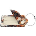thumbnail image 2 of Pofeuu Colorful Abstract Eagle Print Luggage Tags, Privacy Cover ID Label with Stainless Steel Loop and Address Card for Travel Bag Suitcase-1, 2 of 5