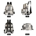 thumbnail image 4 of FORMRS Mini Backpack Purse for Women Quilted Travel Daypack Casual Shoulder Bag, Gray Cute Cats, 4 of 7