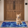 thumbnail image 4 of Blue Camo Wavy Shapes Pattern Door Rugs,Washable Non Slip Door Mats Indoor,Decorative Door Mats,Entry Mat Indoor for Entrance,Bedroom,Kitchen,Bathroom,16"x47", 4 of 6