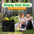 thumbnail image 3 of Simply Cool Reusable Bags Large Shopping Bags for Groceries Tote Bag Bulk, Black 50-Pack, 3 of 10