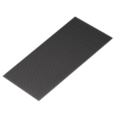100 x 250 x 1mm Carbon Fiber Board Plate Glossy Laminate Plain Weave Panel Sheets Flexible for RC Aircraft, Model Car