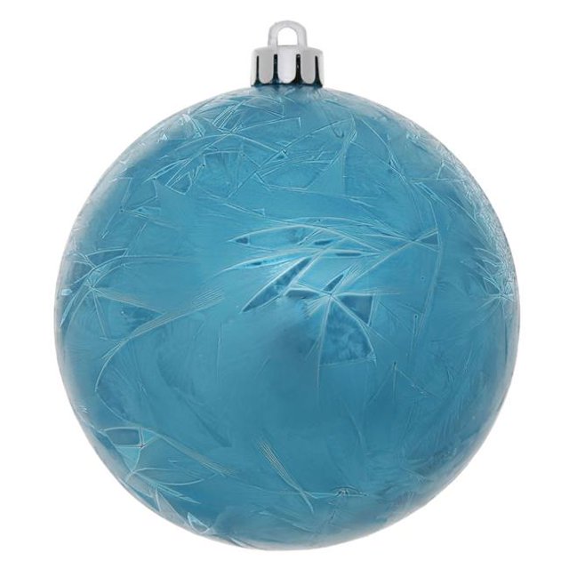 Turquoise Crépitement Percé Boule Ornement&44; 10 Po.