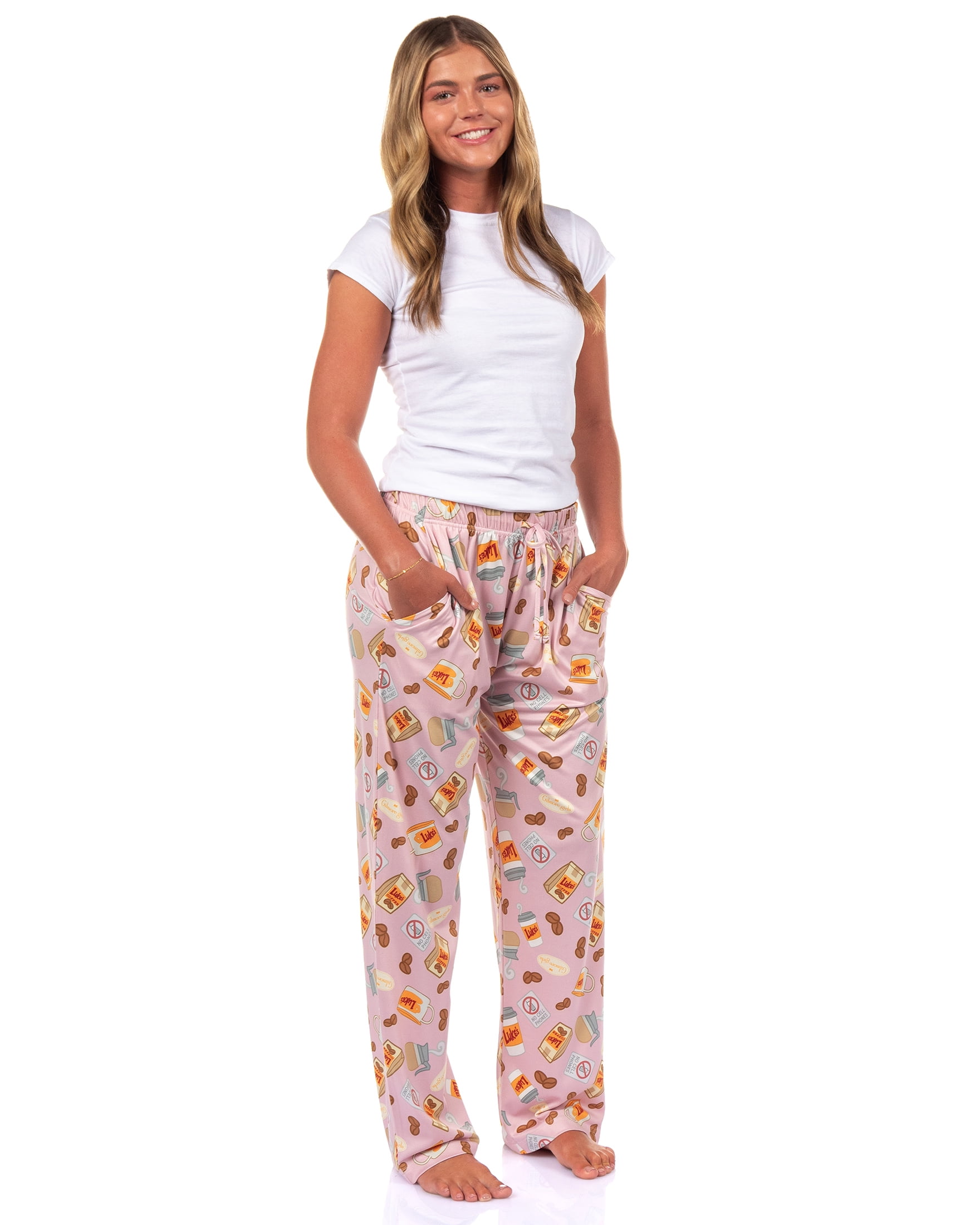 Gilmore Girls Pajama Pants Women's Luke's Coffee Themed Adult Lounge Sleep Bottoms