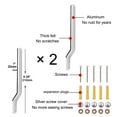 thumbnail image 2 of YYST Snowboard Storage Rack Wall Mount Wall Holder - Hardware Included-Hold 2 Boards, 2 of 4