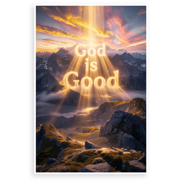 God Is Good Inspirational 12x18 US Made Poster