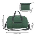 thumbnail image 3 of CSStudio Lightweight Foldable Gym Duffle Bag with Separate Shoe Compartment Water Bottle Pocket Detachable Strap for Travel Sports Weekend Trip, 3 of 7