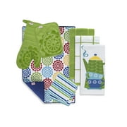 Kitchen Linens Basics Set, Eight Pack, Green