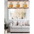 thumbnail image 4 of Thanksgiving Bogy Valances for Windows Farm Autumn Pumpkin Maple Leaf Harvest Kitchen Valance Curtain Rod Pocket Small Curtains for Cafe Bathroom Laundry Basement 60" x 18", 4 of 8
