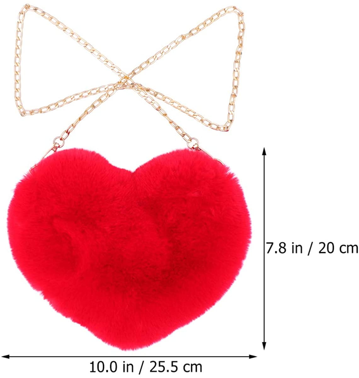 Heart Shaped Evening Clutch Bag Purse Chain Messenger Shoulder Handbag Tote Bags 