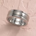 thumbnail image 3 of "We Only Part to Meet Again" Engraved Stainless Steel Memorial Ring size 10, 3 of 3
