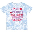 thumbnail image 3 of Inktastic Valentine's Day I'm My Daddy's Girl and My Mommy's World Girls Toddler T-Shirt, 3 of 5