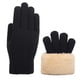 thumbnail image 2 of Guantes de invierno para exteriores para hombre y mujer, con forro polar, para pantalla táctil, cálidos, elásticos, de punto grueso, de lana, térmicos, para mujer, 2 of 9