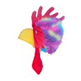 thumbnail image 4 of FVDPWYE Plush Animal Bird Headwear Chicken Costume Fancy Dress Headgear Rooster Hat Multicolor, 4 of 8