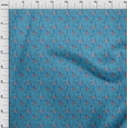 thumbnail image 4 of oneOone Rayon Sea Green Fabric Ikat Sewing Craft Projects Fabric Prints By Yard 56 Inch Wide, 4 of 4