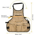 thumbnail image 3 of Sentmoon jusqu'à 60 % de Réduction sur les Cadeaux, Tablier Multi-Poches en Toile Robuste pour Barbecue, Mécanicien, Jardinage et Menuiserie, Ajustement Réglable, Outils Non Inclus, Cadeau, 3 of 6