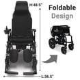 thumbnail image 4 of ComfyGO Fauteuil Roulant Électrique, Fauteuils Roulants Pliants Légers, Fauteuil Roulant Motorisé, Capacité Maximale de 286 Lb, Siège de 18 Pouces, 4 of 6