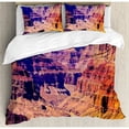 thumbnail image 3 of Canyon Duvet Cover Set Twin Size, Grand Canyon in Arizona with Base Elevations North American Sublime Tribal Landscape, Decorative 2 Piece Bedding Set with 1 Pillow Sham, Brown, by Ambesonne, 3 of 3