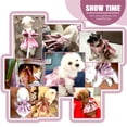 thumbnail image 5 of Plaid Dog Dress Bow Tie Harness Leash Set for Small Dogs Cats Girl Cute Princess Dog Dresses Spring Summer Puppy Bunny Rabbit Clothes Chihuahua Yorkies Pet Outfits, 5 of 8
