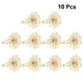 thumbnail image 3 of FENGGUIQU 10Ud Servilleta De Metal Dorado Con Floral Perfecto Para Fiestas Y Eventos, 3 of 7