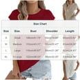 thumbnail image 3 of AUNVITO Women's Casual Fashion Short Sleeve Round Neck T-Shirt Soft Lightweight Pullover for Everyday Wear, 3 of 8