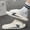 Beige, variant on Men's Fashion Soft Summer Beach Shoes Soft, Resilient, Thick Sole, Open Toe, Men's Indoor and Outdoor Slippers, Comfortable EVA Material, Suitable Shower, Cloud Slide, Cushioned Slippers